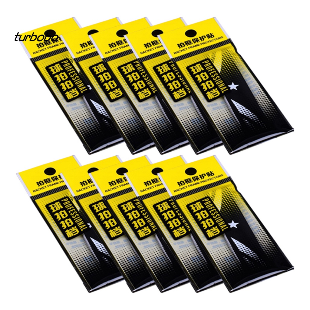 Set 10 Miếng Dán Bảo Vệ Đầu Vợt Chơi Thể Thao Bằng Da Giả Chống Mòn Có Thể Tái Sử Dụng