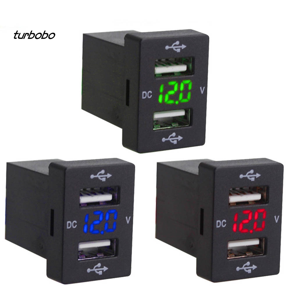 Tẩu Sạc Nhanh Hai Cổng USB Có Màn Hình Hiển Thị Cho Xe Hơi Toyota New Corolla Ralink