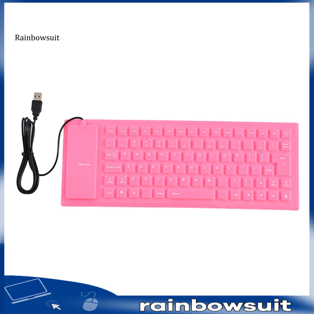 Bàn Phím Silicon Mềm Có Dây USB 85Keys Có Thể Gập Lại Cho Máy Tính