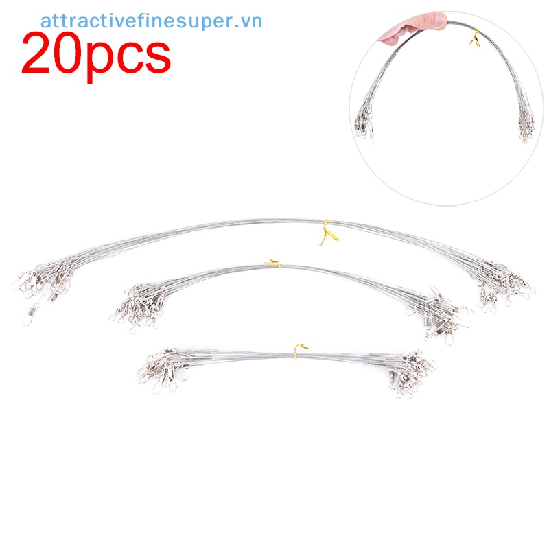 Set 20 Dây Thép Làm Phụ Kiện Câu Cá 15CM 20CM 30CM Áo Khoác Phao Thời Trang Trẻ Trung Cá Tính