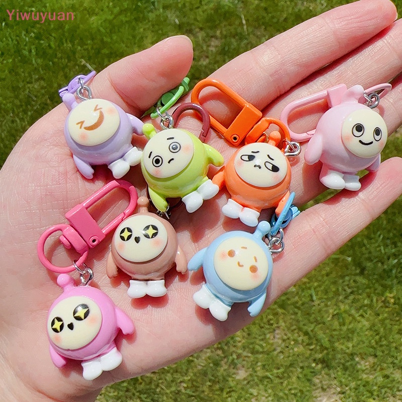 < Yiwuyuan > Móc Khóa Hình Búp Bê Hoạt Hình Đáng Yêu Có Thể Thay Đổi Màu Sắc Cho Ba Lô Đi Học