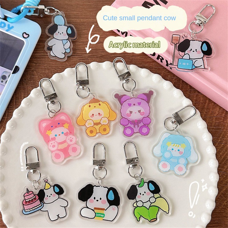 Hoạt Hình Dễ Thương Chó Móc Khóa Chữa Động Vật Móc Chìa Khóa Sáng Tạo Mèo Mặt Dây Chuyền Cho Xe Ô Tô Móc Khóa Túi Ví Phụ Kiện Tự Làm Quà Tặng Truing1