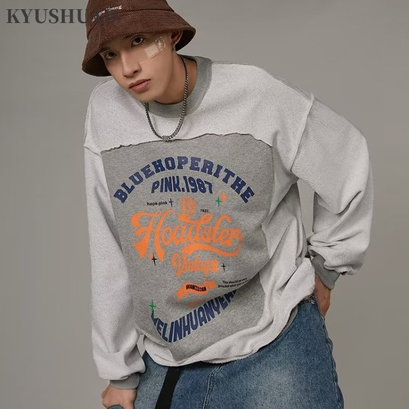 Kyushuad Áo sweater Cổ Tròn Phong Cách Nhật Bản Trẻ Trung Thời Trang Thường Ngày Cho Nam