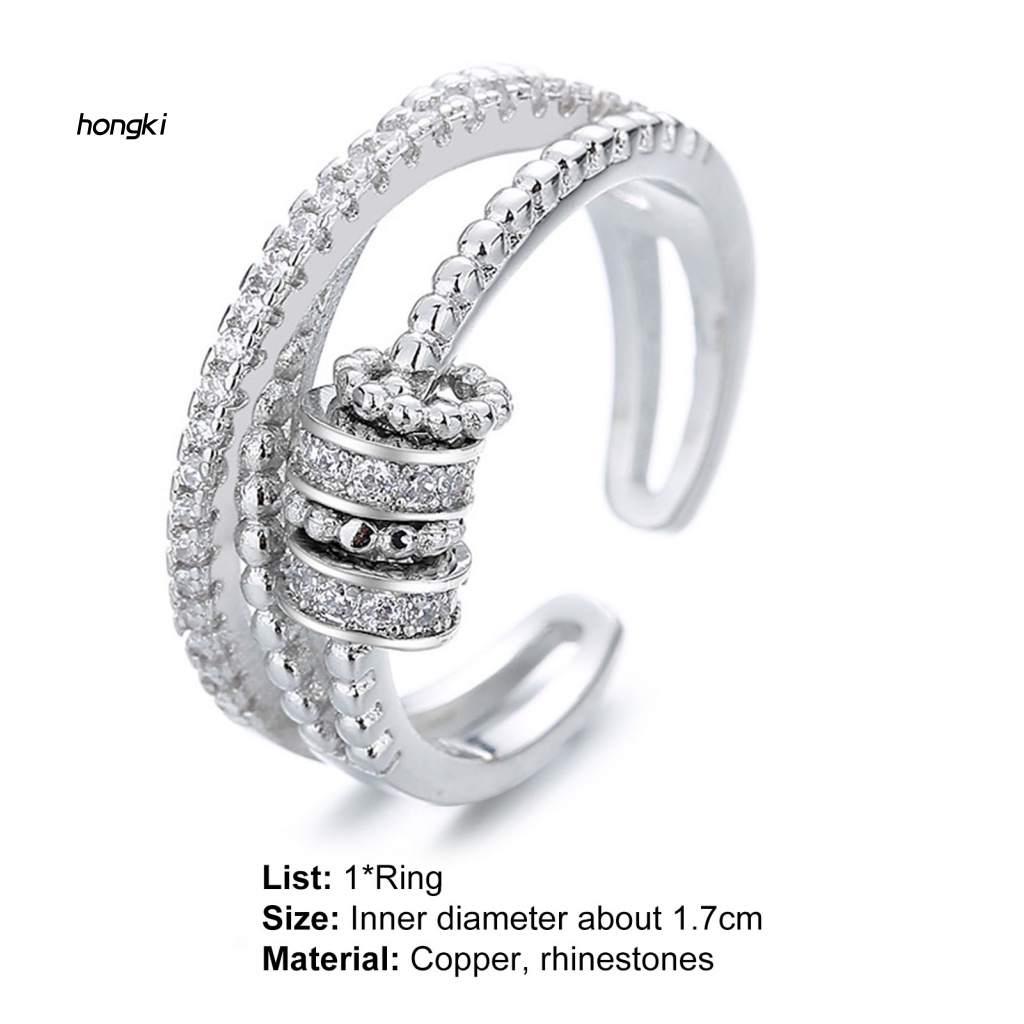 Nhẫn XoắN ỐC ĐíNh Kim Cương Giả GiúP GiảM Stress