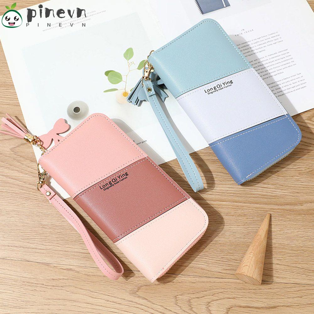 PINEVN Ví Dài Da PU Thời Trang Cho Nữ