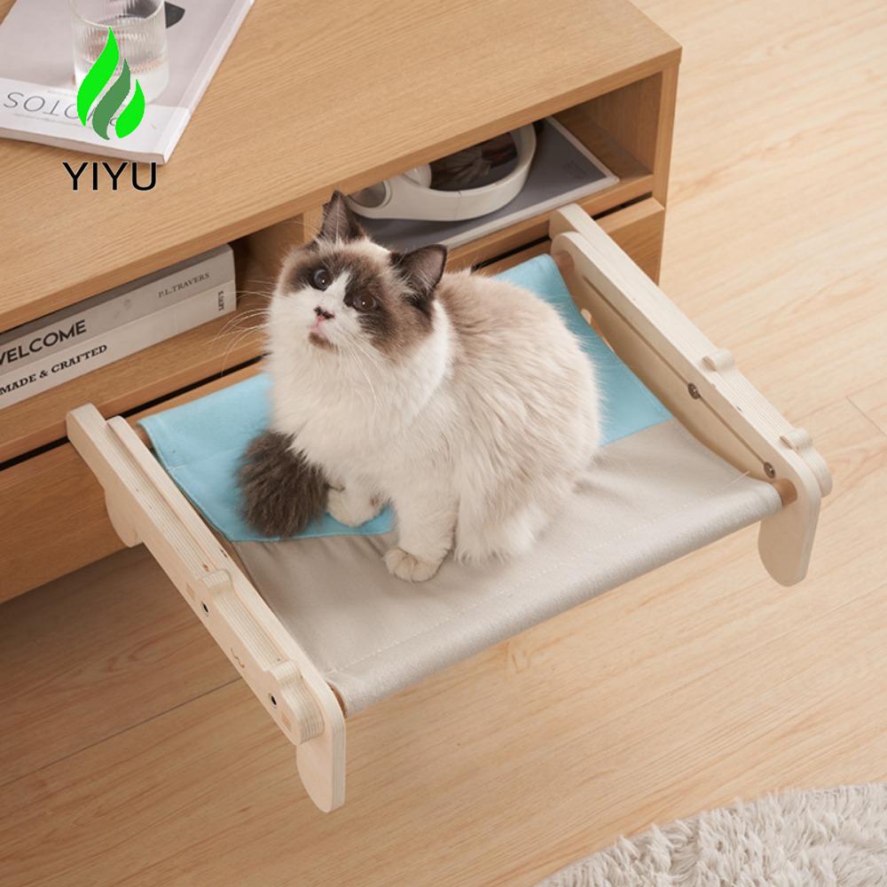 YIYU Võng Gỗ Gấp Gọn Tiết Kiệm Diện Tích Cho Mèo Con 2023