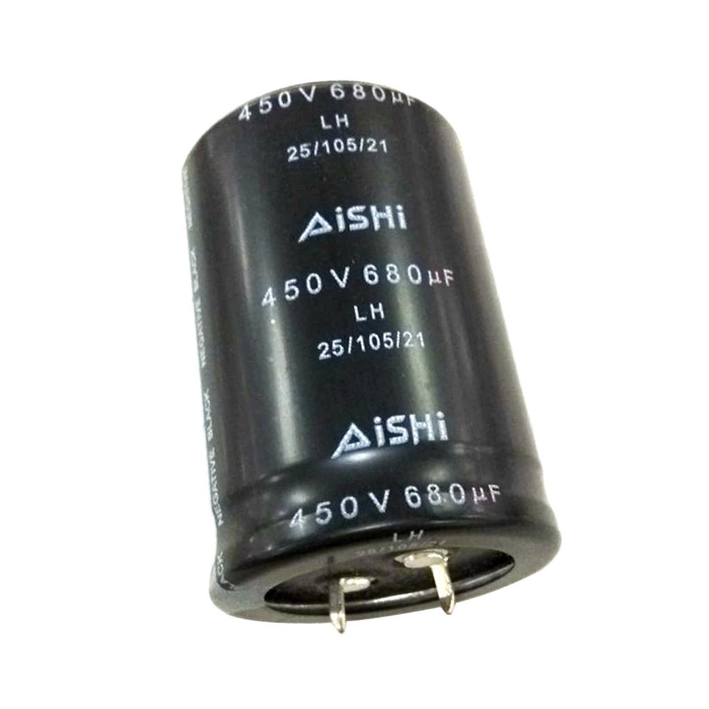 Tụ Điện Nhôm 680uF 450V + / - 20% - 25C Sang + 105C 35x50mm Chuyên Dụng