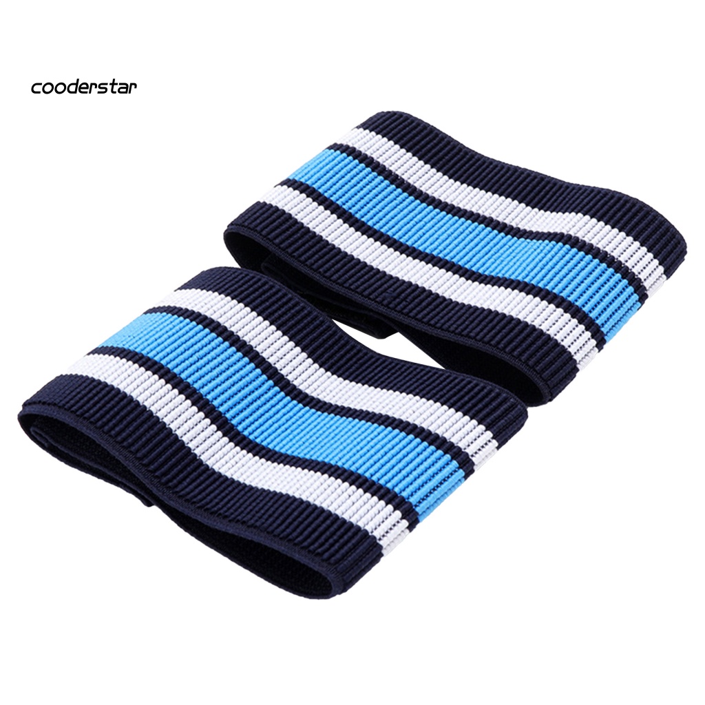 Set 2 Dây Đeo Mắt Cá Chân Co Giãn Họa Tiết Kẻ Sọc Ba Màu Sắc Cho Các Hoạt Động Ngoài Trời