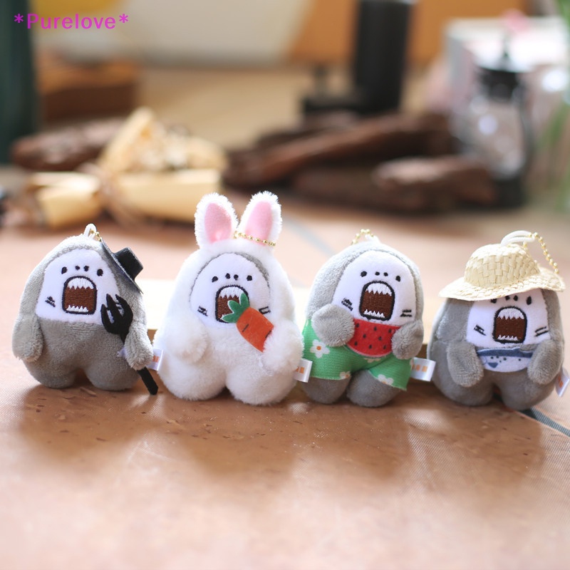Móc Khóa Hình Cá Mập Nhồi Bông Đáng Yêu Mới