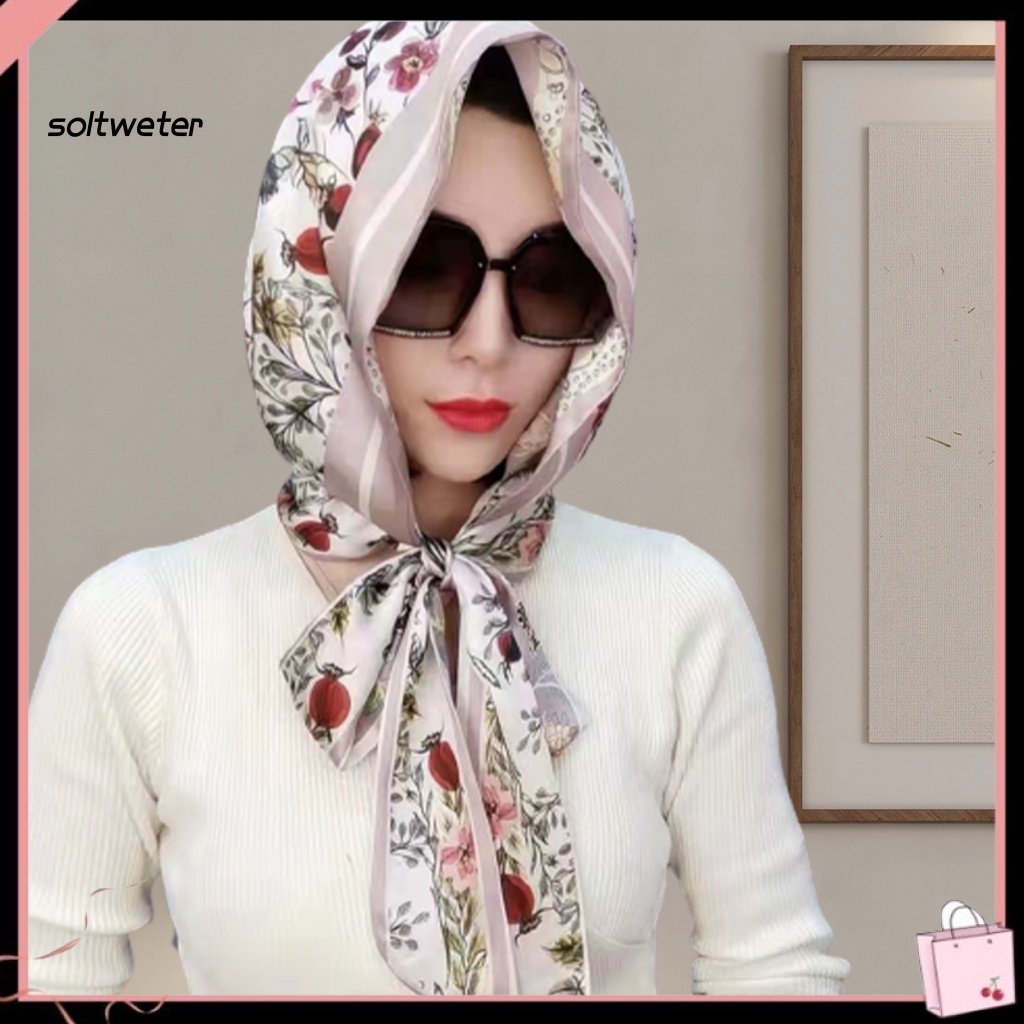 Mũ Turban Giả Lụa Hai Mặt In Họa Tiết Thời Trang Chống Nắng Dùng Hóa Trang