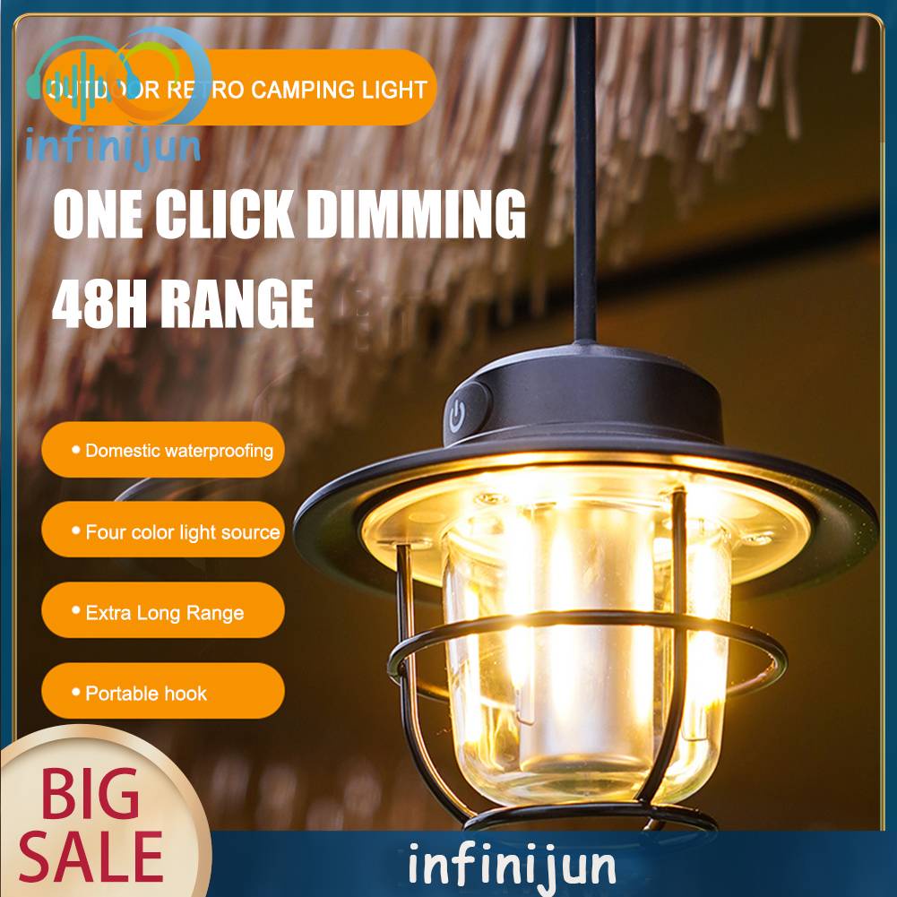 Đèn Cắm Trại Chống Thấm Nước IPX4 1200mAh 200LM