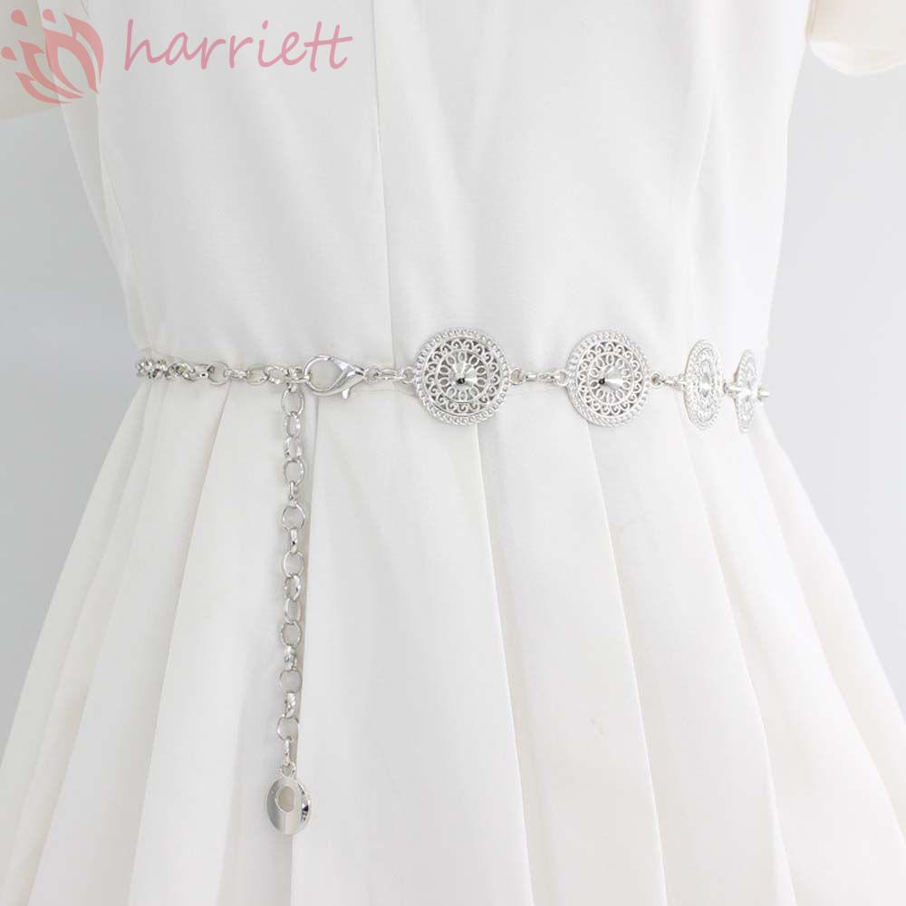 HARRIETT Dây Xích Đeo Hông / Thắt Lưng Thiết Kế Đơn Giản Dễ Phối Đồ