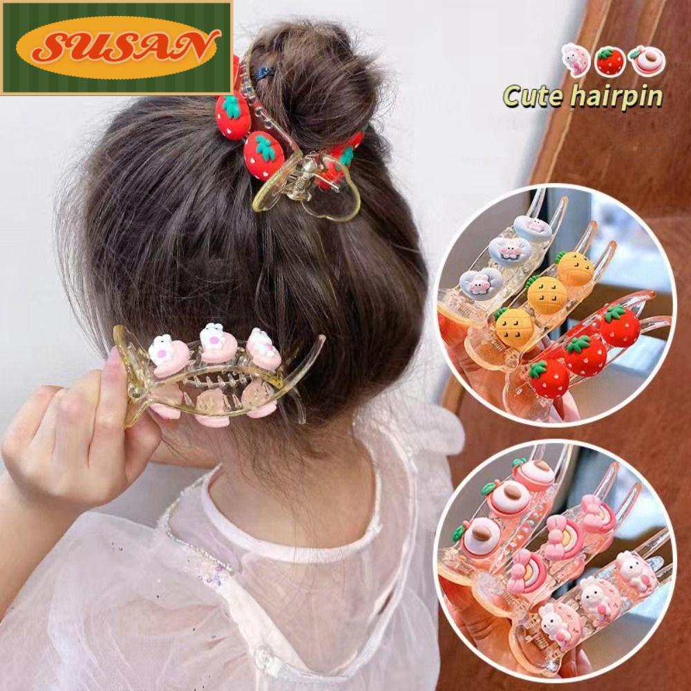 SUSANS Set 2 Kẹp Tóc Đính Đá Thời Trang Cho Nữ