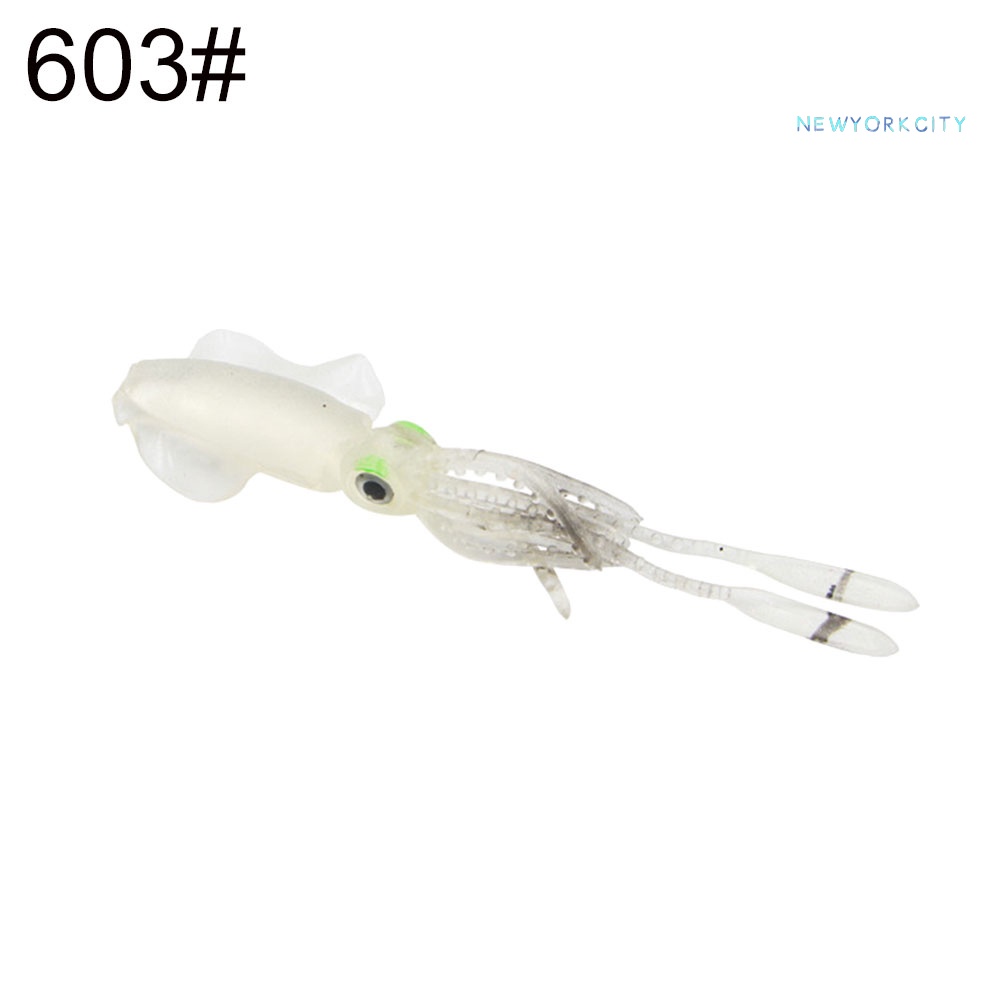 Mồi Câu Cá Nhân Tạo Hình Con Mực Mềm Mại Tiện Dụng