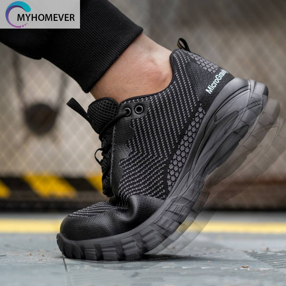 Giày Tây Mũi Thép Thoáng Khí Chống Đâm Thủng Cho Nam Nữ