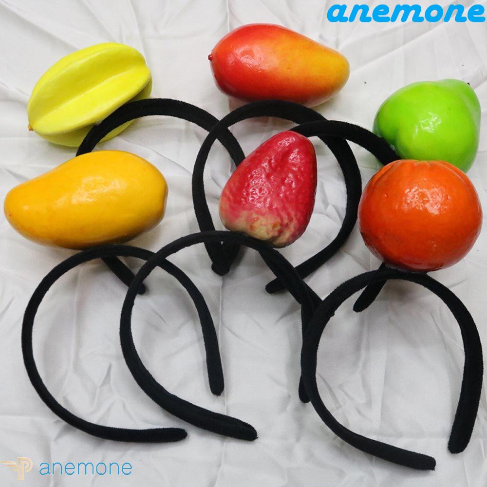 ANEMONE Băng Đô Cài Tóc Hình Trái Cây Dễ Thương Cho Nữ