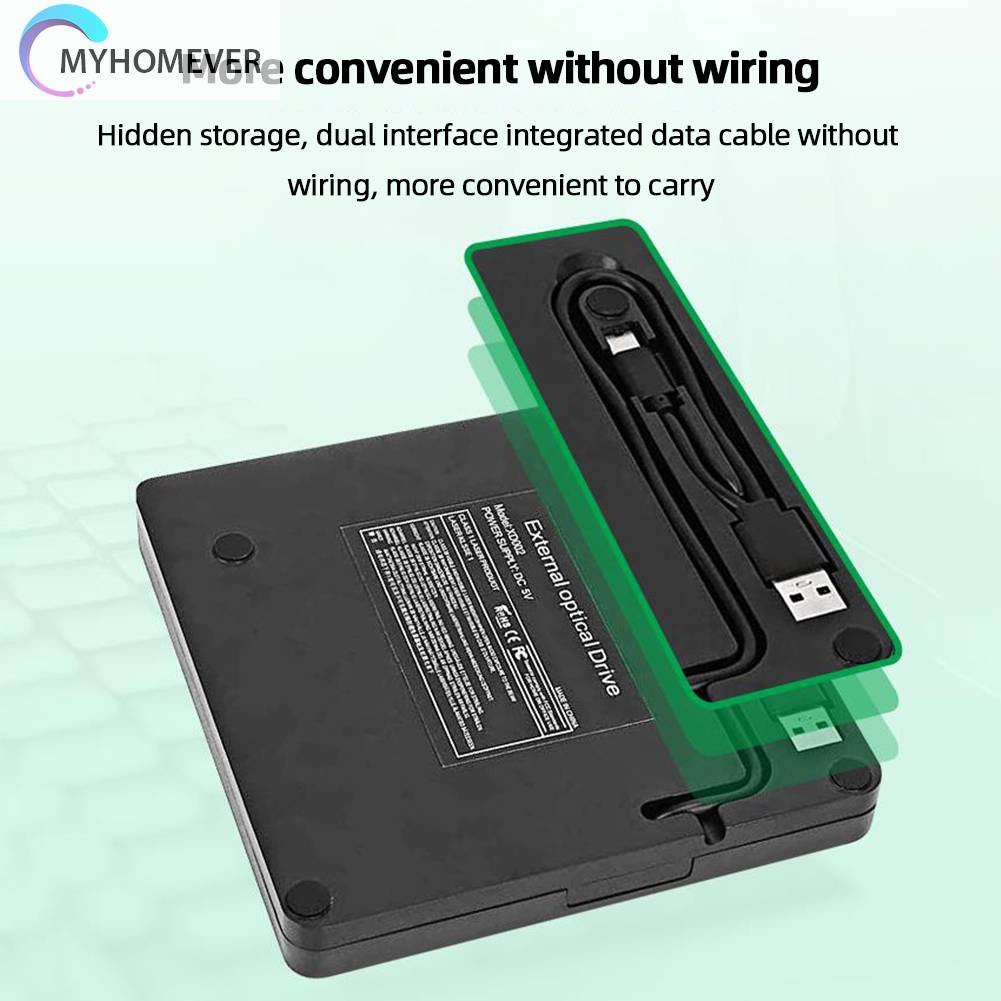 Ổ Đĩa Cứng USB 3.0 Và Type-C DVD RW CD Cho Laptop Notebook PC