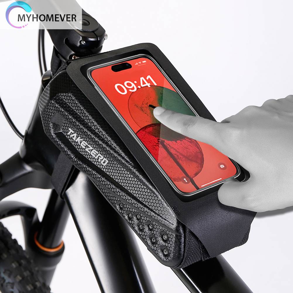 Túi Đựng Đồ Dùng 1L Thiết Kế Vỏ Nắp Lật Gắn Khung Xe Đạp Leo Núi Tiện Dụng