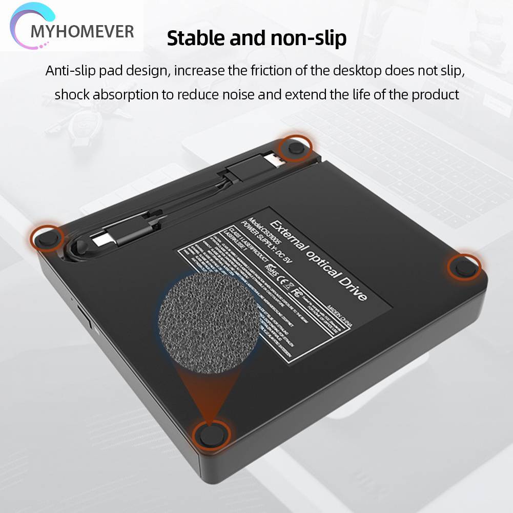 Ổ Đĩa USB 3.0 Và Type-C DVD RW CD Cho Laptop PC