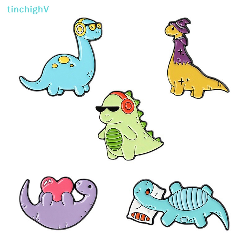 [TinchighV] Ghim Cài Áo Hình Khủng Long Hoạt Hình Dầu Thả Cổ Điển Cho Nam Và Nữ [Mới]