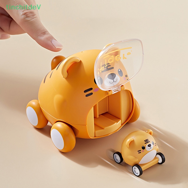 [TinchitdeV] 1 Đồ Chơi Xe Hơi Dạng Nhấn Nút Hình Động Vật Nhỏ Dễ Thương [Mới]