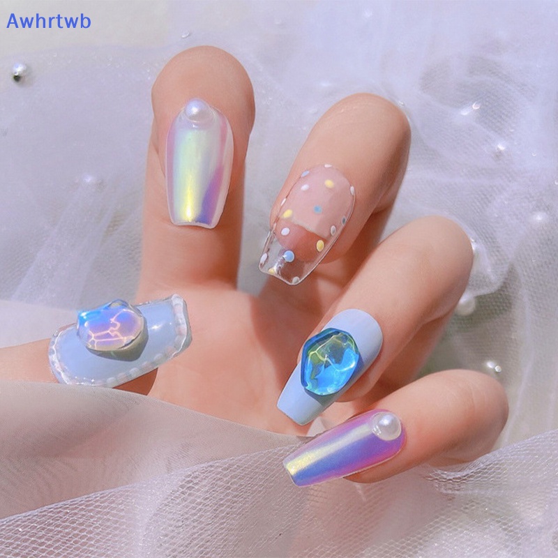 Set 5 Viên Đá Pha Lê 3d Dùng Trang Trí Móng Tay Nghệ Thuật Diy Mới