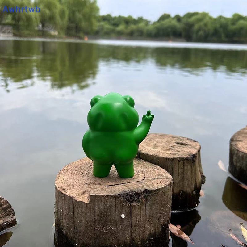 Awhrtwb Tượng Ếch Nổi Loạn Mini Trang Trí Vườn Cổ Tích Mới