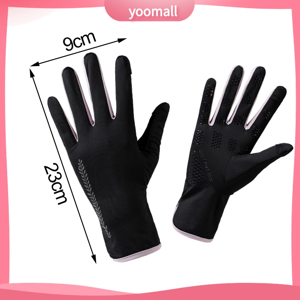 1 Đôi Găng Tay Silicone Mỏng Co Giãn Thoáng Khí Chống Trượt Bảo Vệ Ngón Tay Chống Nắng