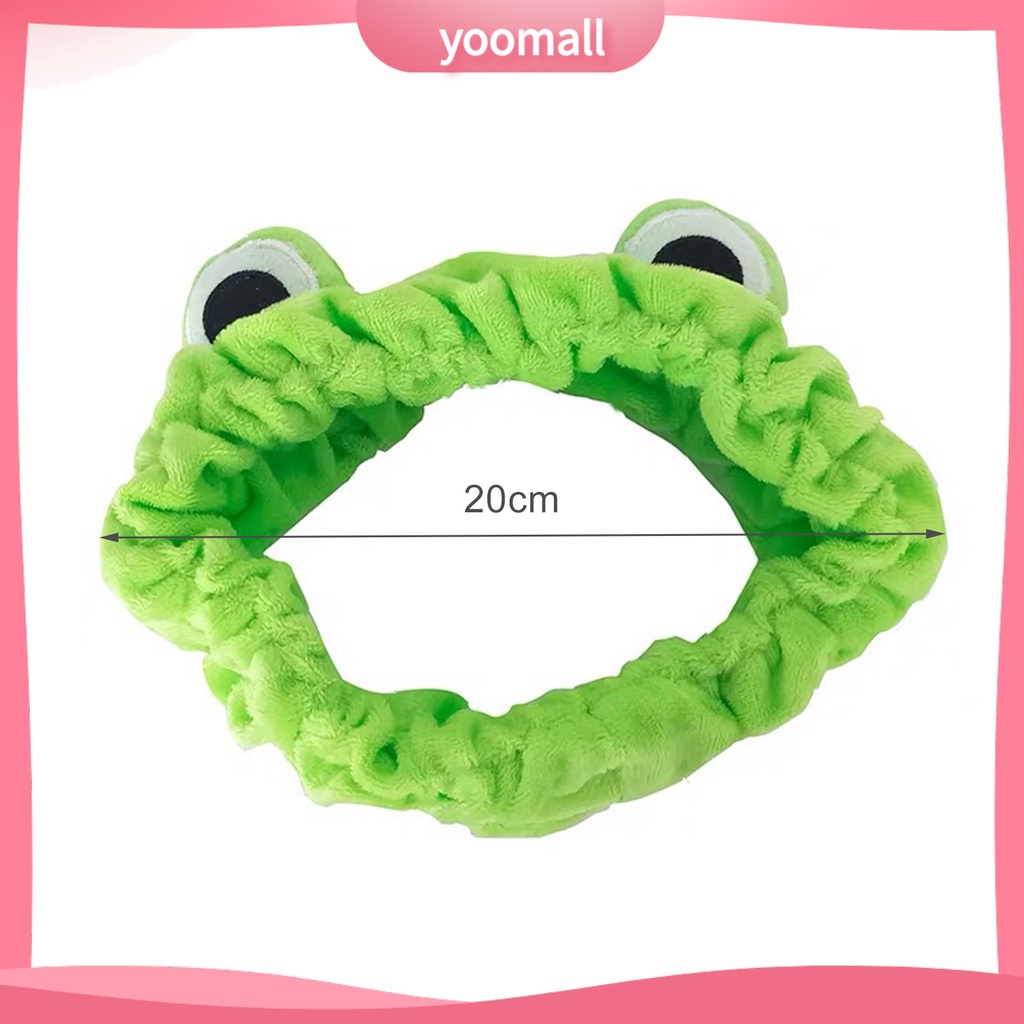 Băng Đô Cài Tóc Co Giãn Chống Trượt Hình Ếch Dễ Thương