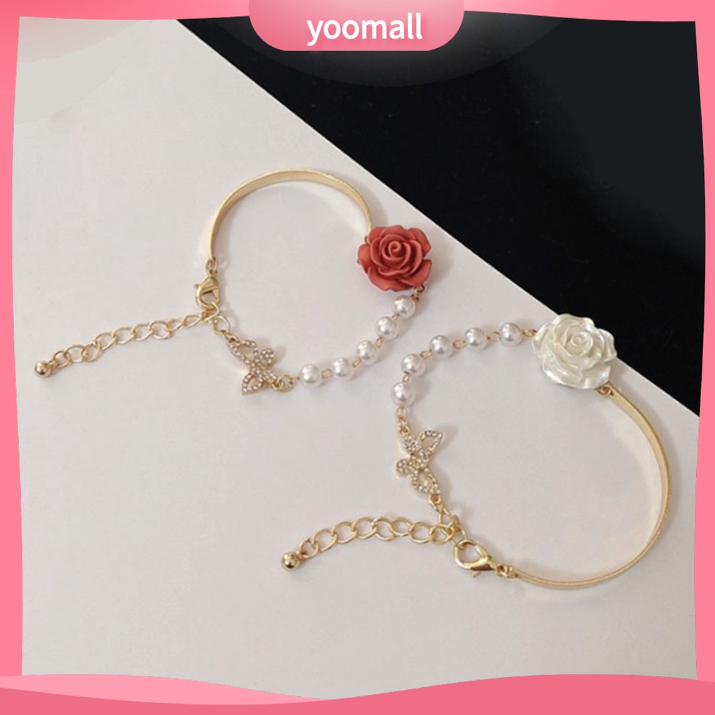 Vòng Đeo Tay Bằng Đồng Chống Mòn Hình Bướm Dễ Phối Đồ Thời Trang Cho Nữ