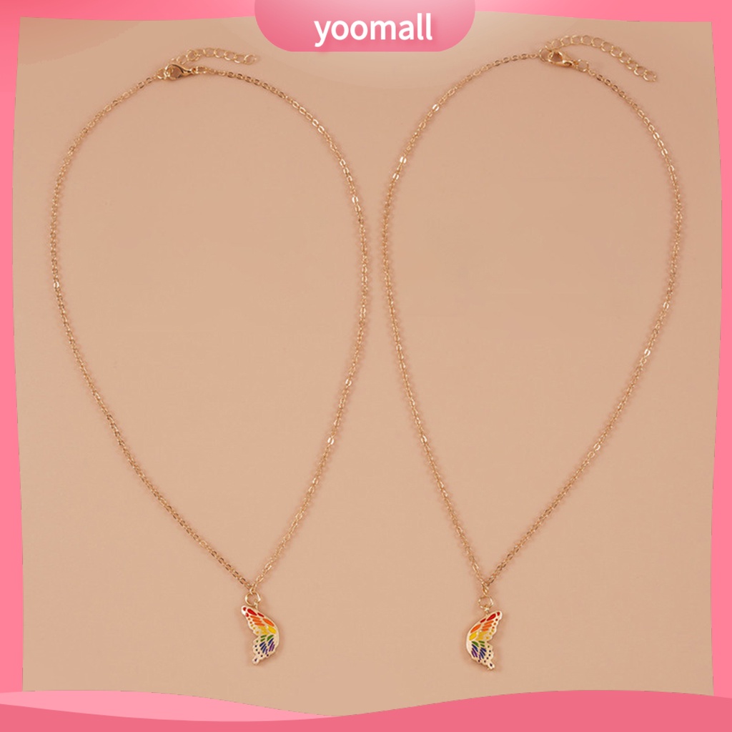 Set 2 Vòng cổ Cặp Đôi Bằng Thép Không Gỉ Dễ Lên Màu