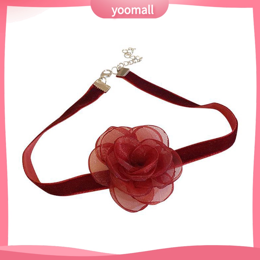 [YM] Vòng Cổ Choker Dây Ruy Băng Dài Siêu Dài Màu Trơn Có Thể Điều Chỉnh Khóa Tôm Hùm Cho Nữ