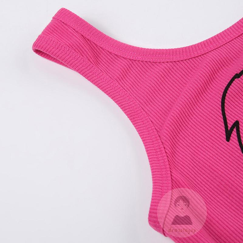 Áo Tank Top Sát Nách Hoạ Tiết Chú Chó Dễ Thương Xinh Xắn Cho Nữ