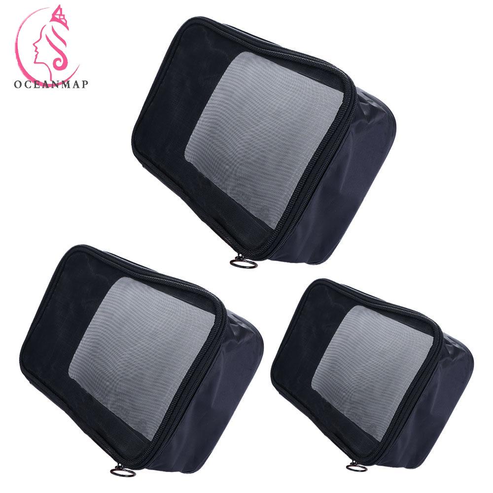 OCEANMAP Túi Lưới Đựng Đồ Trang Điểm / Mỹ Phẩm Du Lịch Tiện Lợi