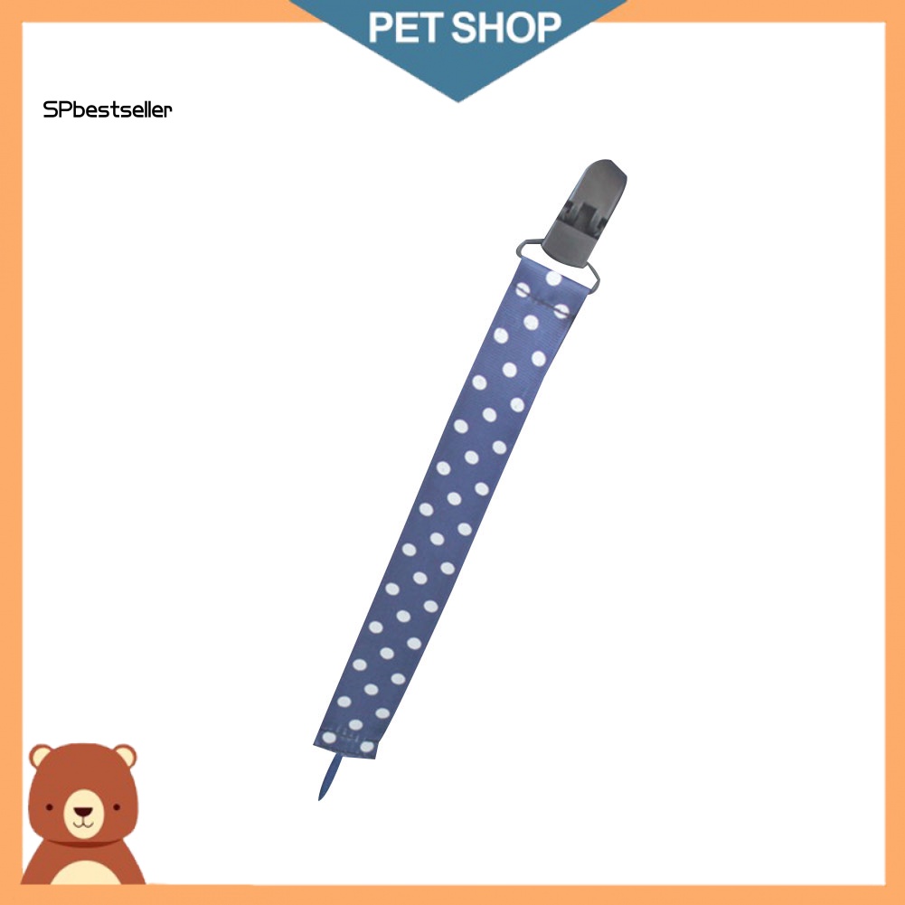 Dây Đeo Núm Vú Giả Có Kẹp Họa Tiết Kẻ Sọc Cho Bé Sơ Sinh