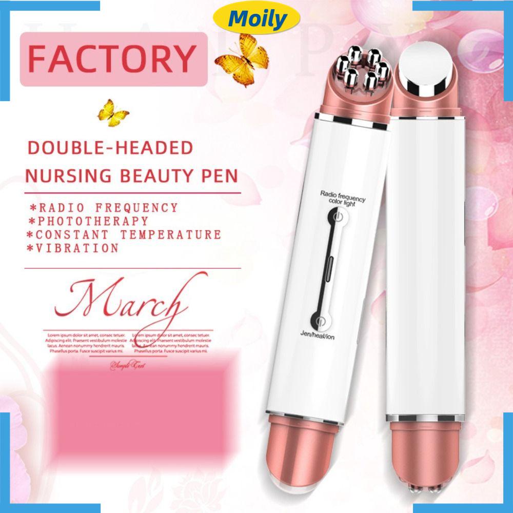MOILYVN Máy Mát Xa Mắt Bằng Nhiệt ABS Kim Loại Chống Lão Hóa Giảm Quầng Thâm Và Nếp Nhăn