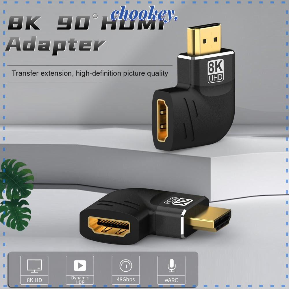 CHOOKEY Set 3 Bộ Chuyển Đổi HDMI 8K Mini / Micro HD Góc Phải 60HZ HDTV Chuyên Dụng