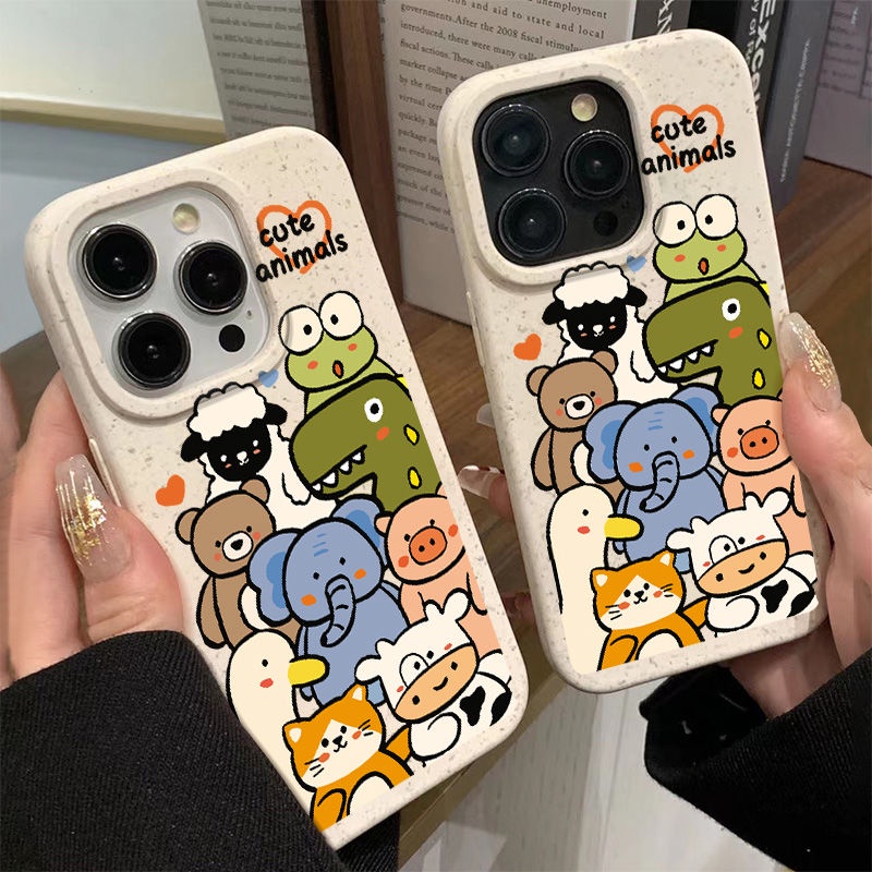 Ốp Điện Thoại Mềm Chống Sốc In Hình Sở Thú Đơn Giản Cho Iphone 7 14Promax 8Plus 12 13 11 P5ON