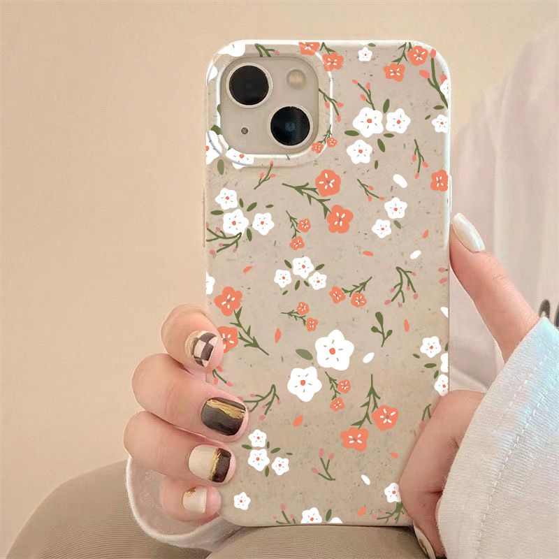 Ốp Điện Thoại Mềm Chống Sốc In Họa Tiết Hoa Đơn Giản Bảo Vệ Toàn Diện Cho Iphone 11maxplus13 714pro 128 WRJ7