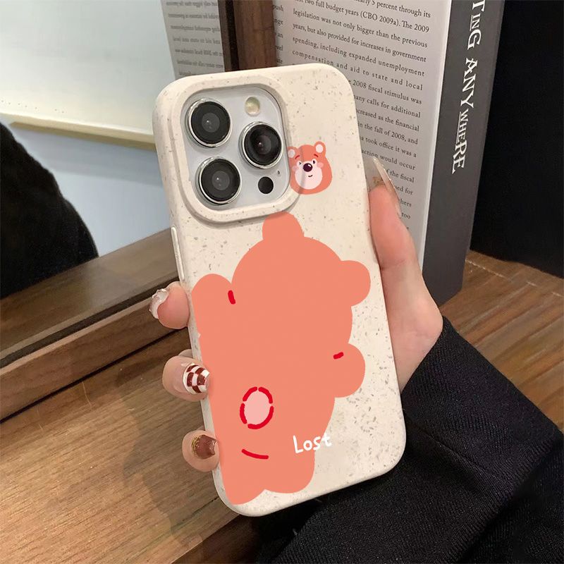 Ốp Điện Thoại Mềm Chống Sốc In Hình Gấu Và Dâu Tây Cho Iphone 8p ins14promax 1311 7iPhone12 Mbps