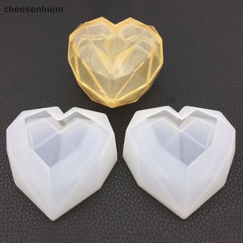 Bộ 2 Khuôn Silicon Làm Hộp Đựng Trang Sức Hình Trái Tim