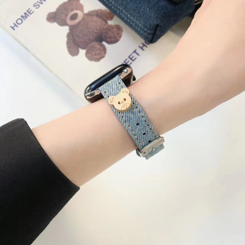 Dây Đeo Denim Thay Thế Dành Cho Đồng Hồ Thông Minh Apple watch 8 7 6 5 4 se 3 iWatch 49mm 45mm 44mm 42mm 41mm 40mm 38mm