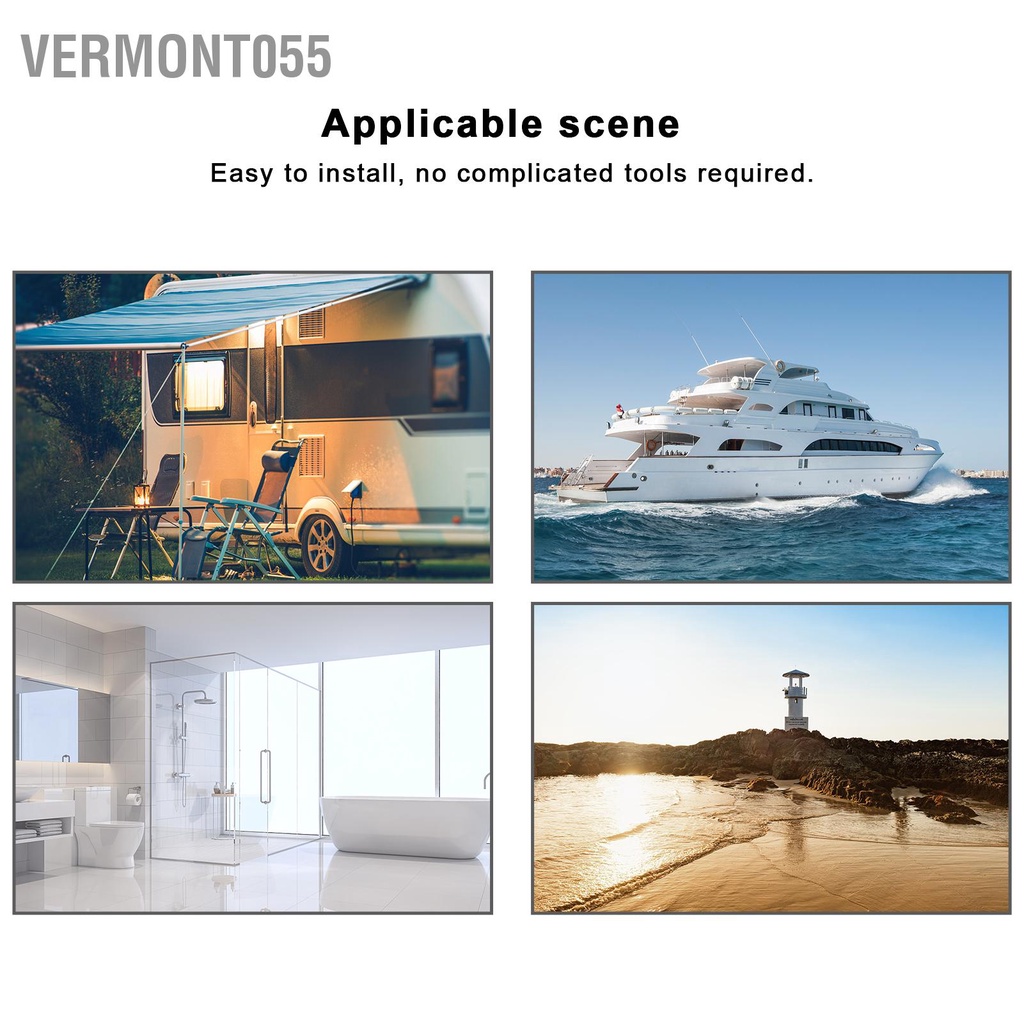 Vermont055 Thru Hull Fitting Connector Thép không gỉ MJS022 Ổ cắm chung cho thuyền Yacht Hose