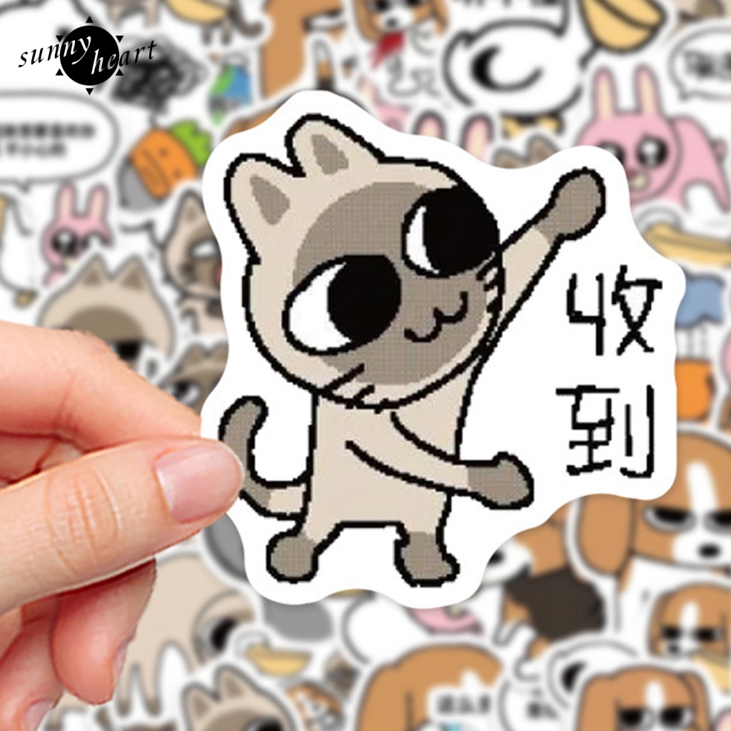 Sunnyheart Bộ 73 Miếng Dán Hình Dán Tuyệt Vời Cho Bình Nước / Laptop / Xe Hơi / Ván Trượt / Máy Tính / Sổ Lưu Niệm / Xe Đạp / Trường Học