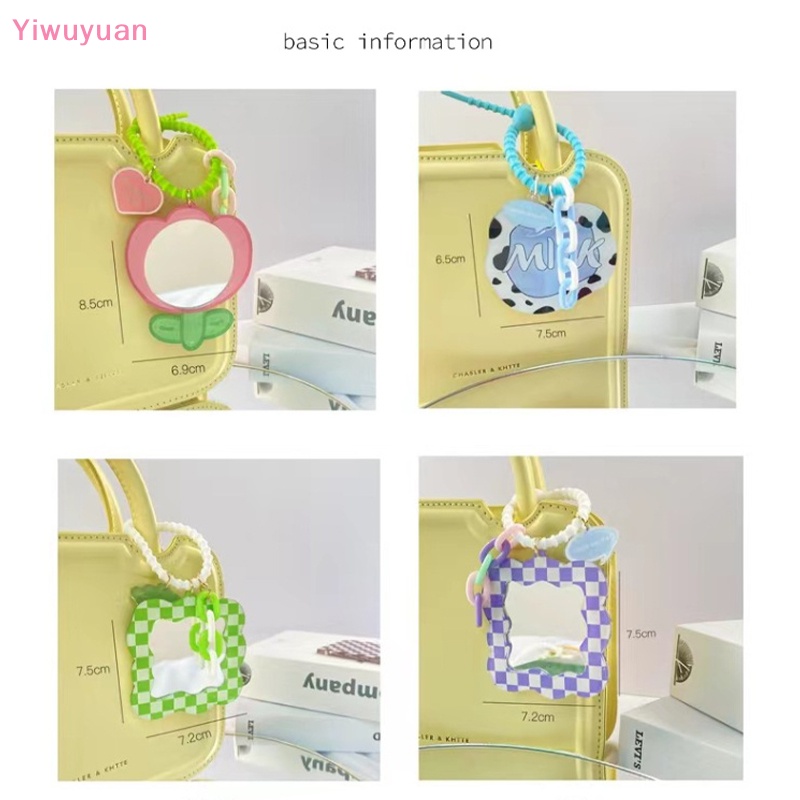 Gương Trang Điểm Nhỏ Hình Hoa Tulip Kèm Móc Khóa Dễ Thương Cho Nữ