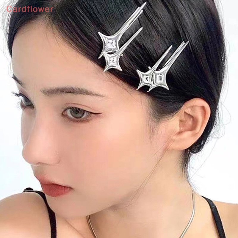 1 Kẹp Tóc Hình Ngôi Sao Đính Đá Thời Trang Cho Nữ Y2K