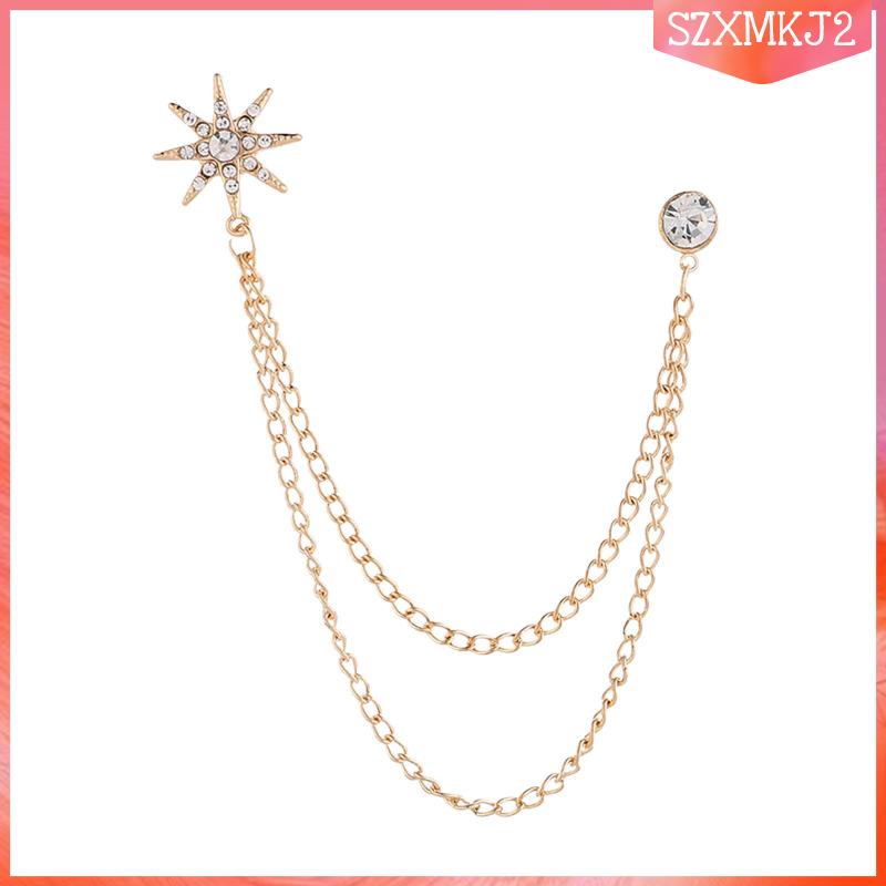 Trâm Cài Áo Hình Bông Tuyết Phong Cách Retro Cho Nam