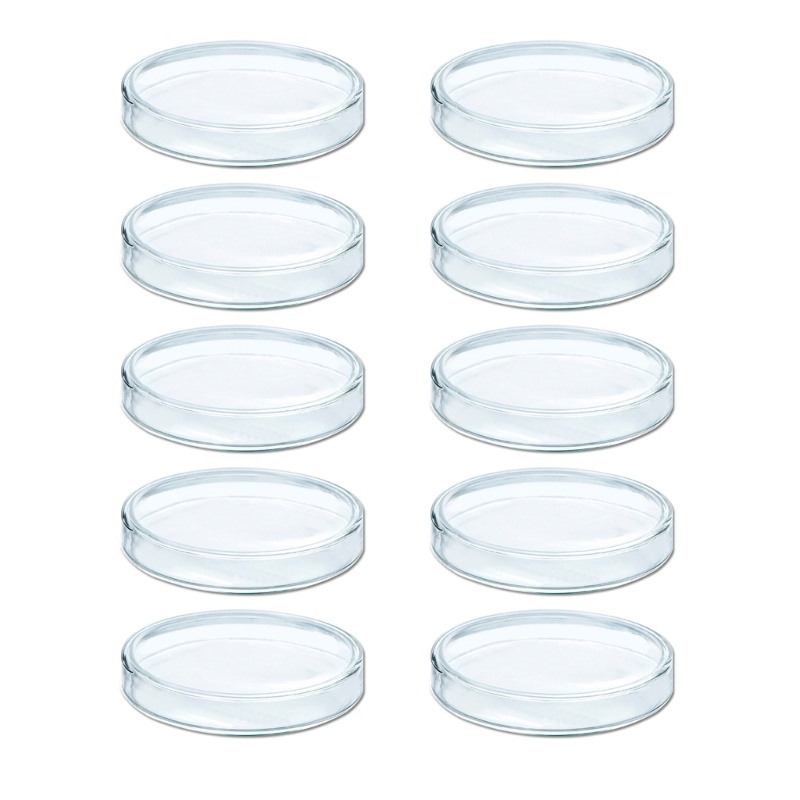 Set 10 Đĩa Thủy Tinh Borosilicate Kích Thước 60mm 75mm 90mm 100mm Chuyên Dụng Cho Trồng Cây Diame