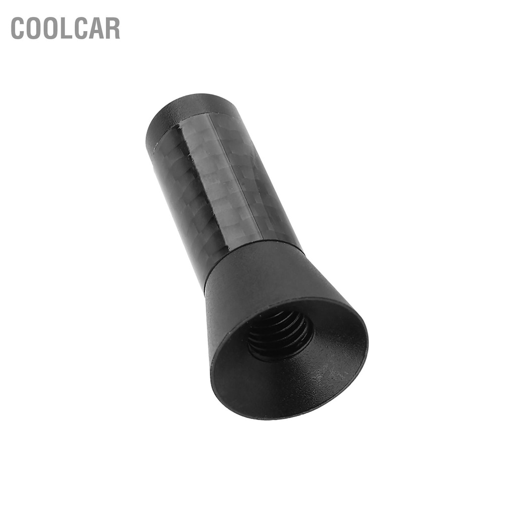 CoolCar 3.5 cm Sợi Carbon Vít Nhôm Ô Tô Trang Trí Ngắn Ăng Ten Đa Năng