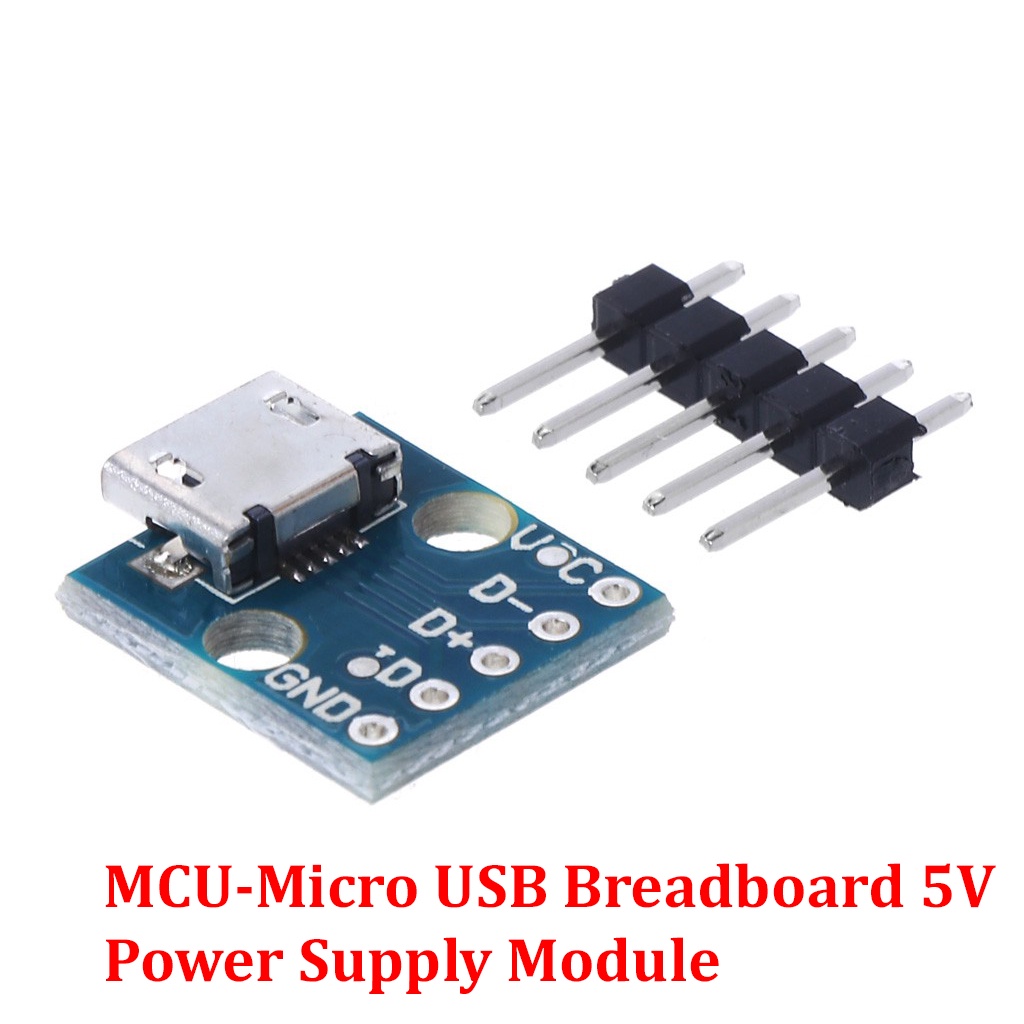 Mạch Ra Chân (hàn) Cổng Micro USB (MCU-Micro USB to DIP 5Pin) - 3 cái